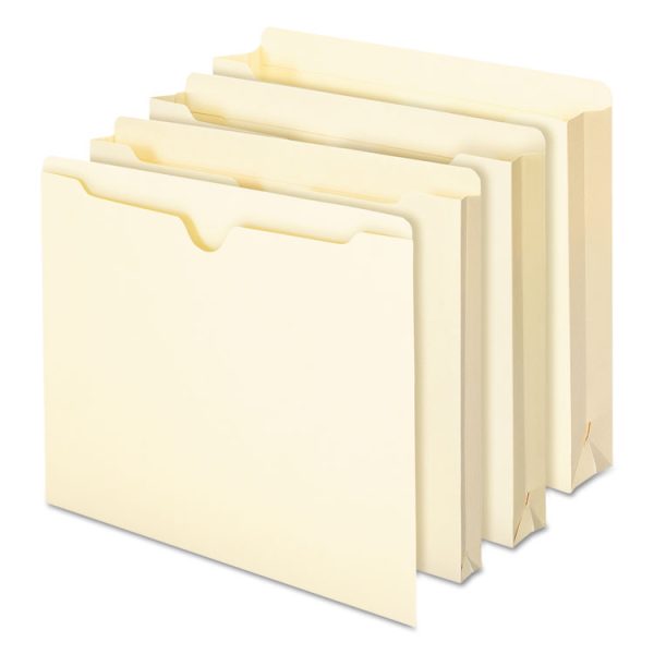 Manila File Jackets, 2-Ply Straight Tab, Letter Size, Manila, 100/box - Image 3