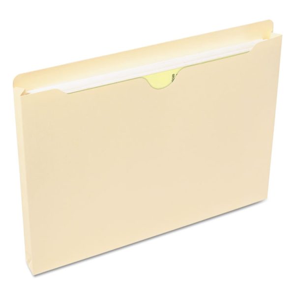 Manila File Jackets, 2-Ply Straight Tab, Letter Size, Manila, 50/box - Image 2