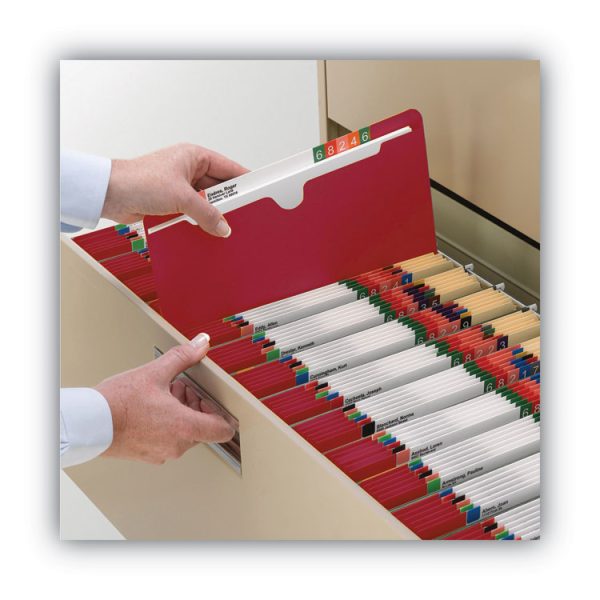 Colored File Jackets With Reinforced Double-Ply Tab, Straight Tab, Letter Size, Red, 50/box - Image 3