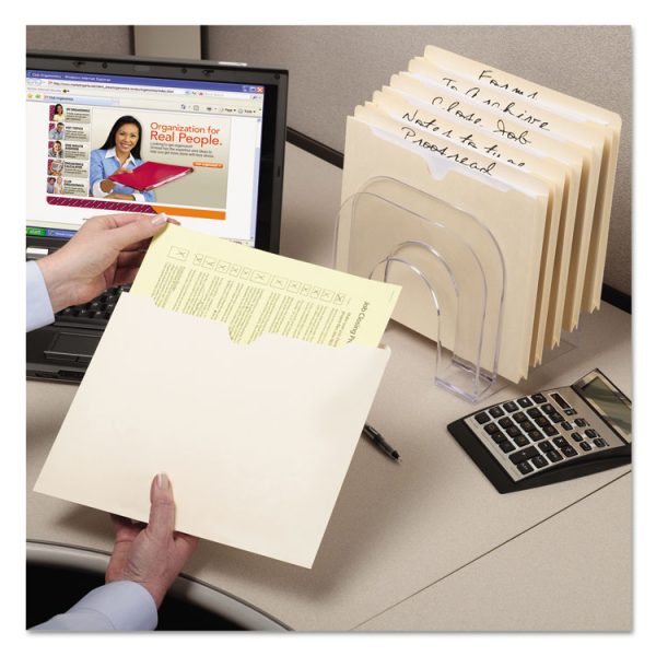 Manila File Jackets, 2-Ply Straight Tab, Legal Size, Manila, 100/box - Image 4