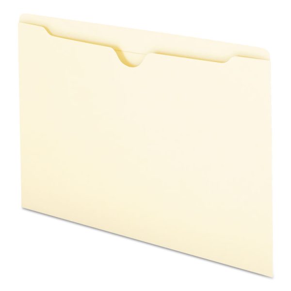 Manila File Jackets, 2-Ply Straight Tab, Legal Size, Manila, 100/box - Image 2