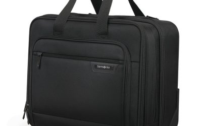 Rolling Business Case, Fits Devices Up to 15.6″, Polyester, 16.54 x 8 x 9.06, Black