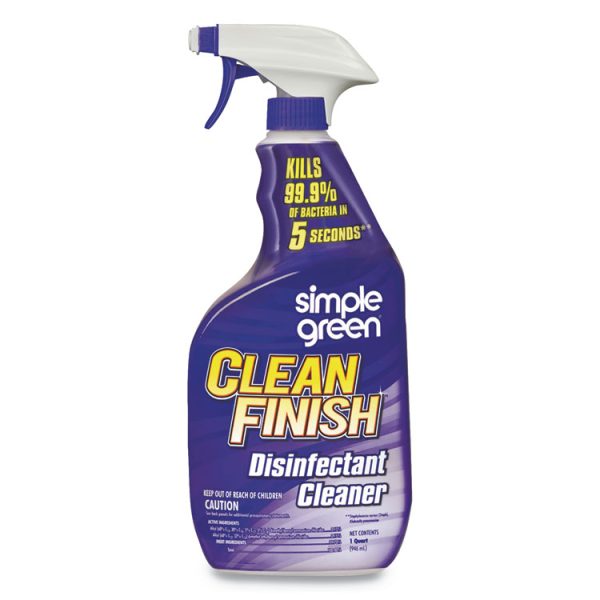 Clean Finish Disinfectant Cleaner, Herbal, 32 Oz Spray Bottle, 12/carton