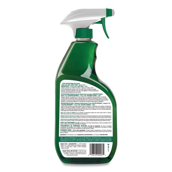 Industrial Cleaner And Degreaser, Concentrated, 24 Oz Spray Bottle, 12/carton - Image 2