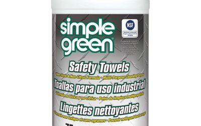 Safety Towels, 1-Ply, 10 x 11.75, White, Unscented, 75/Canister, 6 Canisters/Carton