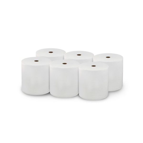 Hard Wound Roll Towel. 1-Ply, 7" x 700 ft, White, 6 Rolls/Carton - Image 4