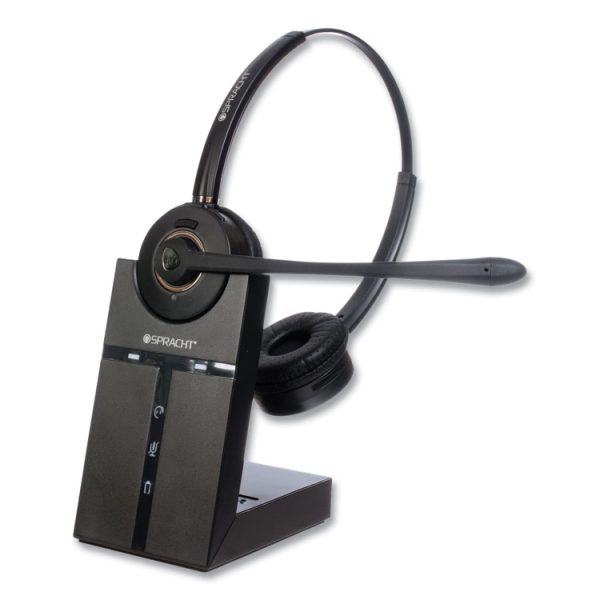 ZuM Maestro DECT Binaural Over The Head Headset, Black - Image 4