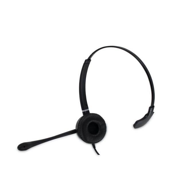 HS-WD-USB-1 Monaural Over The Head Headset, Black - Image 2