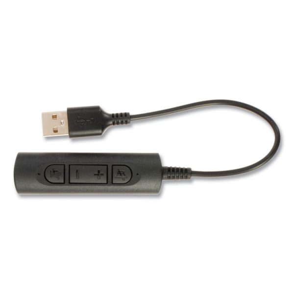 ZuM3500 Binaural Over The Head USB Headset, Black - Image 5