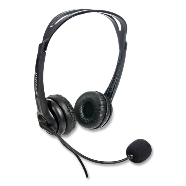 ZuM3500 Binaural Over The Head USB Headset, Black - Image 6