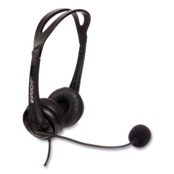 ZuM ZuM350B Binaural Over The Head Headset, Black - Image 4
