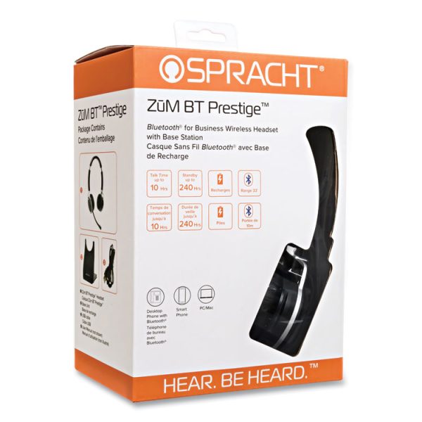 ZuM BT Prestige Binaural Over The Head Headset, Black - Image 2