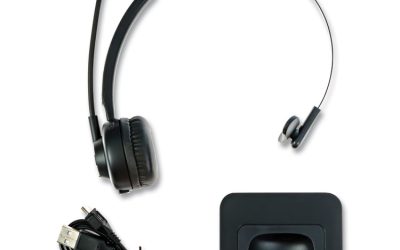 ZuM BT Mobile Office Monaural Over The Head Headset, Black