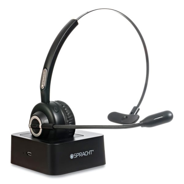 ZuM BT Mobile Office Monaural Over The Head Headset, Black - Image 5