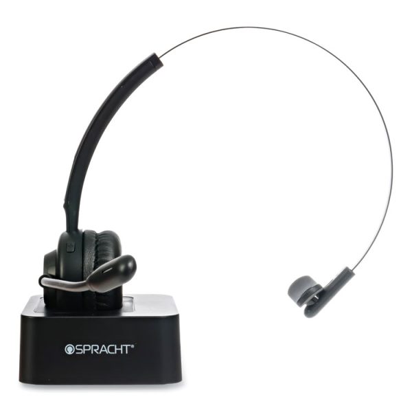 ZuM BT Mobile Office Monaural Over The Head Headset, Black - Image 6