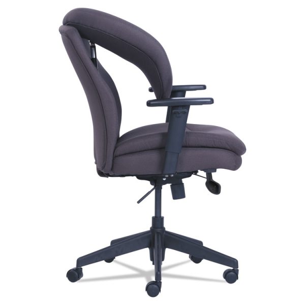 Cosset Ergonomic Task Chair, Supports Up To 275 Lb, 19.5" To 22.5" Seat Height, Gray Seat/back, Black Base - Image 4