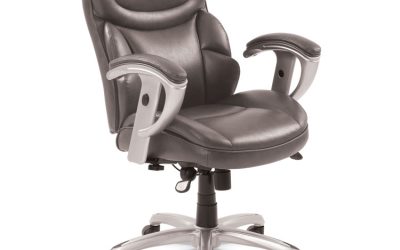 Emerson Task Chair, Supports Up To 300 Lb, 18.75″ To 21.75″ Seat Height, Gray Seat/back, Silver Base