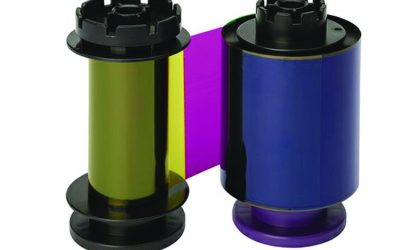 R5F208A100 YMCKO Color Ribbon, Black/Cyan/Magenta/Yellow