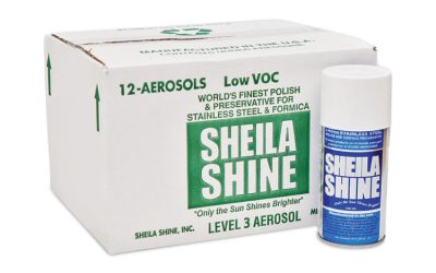 Low Voc Stainless Steel Cleaner And Polish, 10 Oz Spray Can, 12/carton