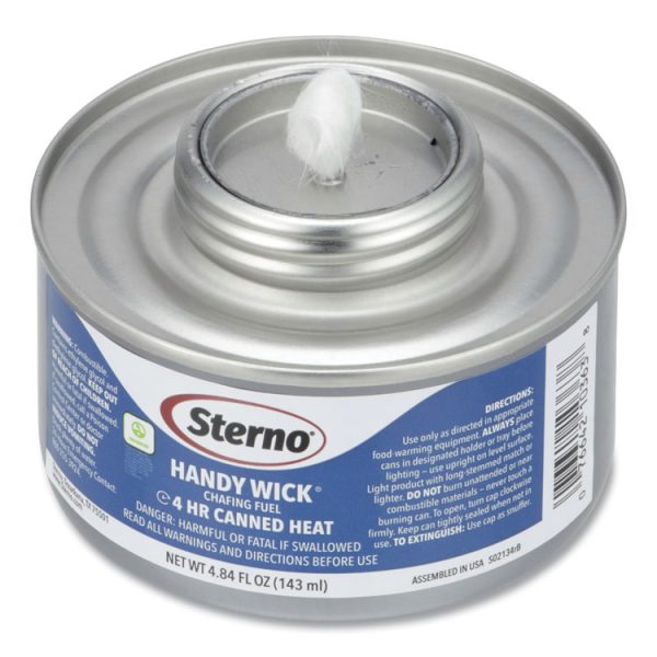 Handy Wick Chafing Fuel, Methanol, 4 Hour Burn, 4.84 oz Can, 24/Carton - Image 3