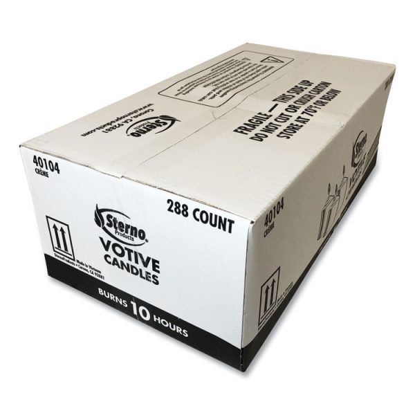 Food Warmer Votive Candles, 10 Hour Burn, 1.46"d X 1.33'h, White, 288/carton - Image 5