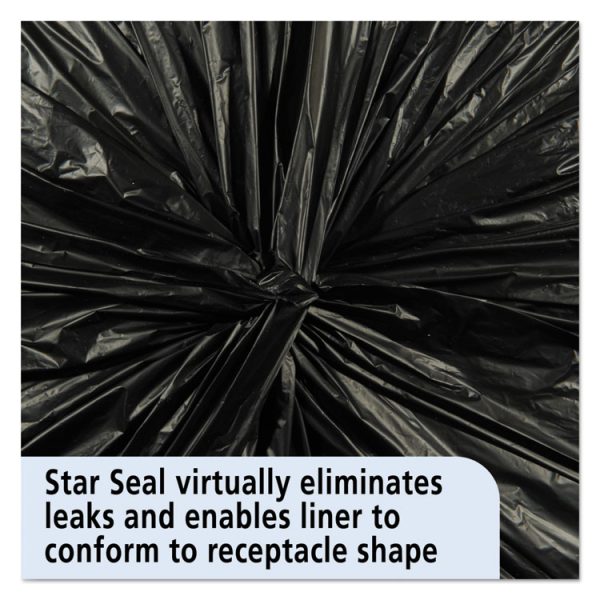 Total Recycled Content Plastic Trash Bags, 60 Gal, 1.5 Mil, 38" X 60", Brown/black, 100/carton - Image 3