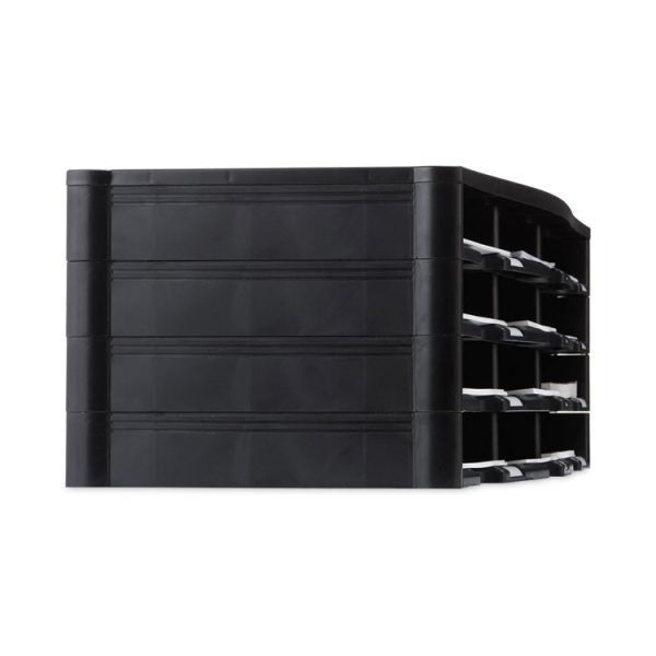 Storex Literature Organizer, 12 Compartments, 10.63 x 13.3 x 31.4, Black - Image 5