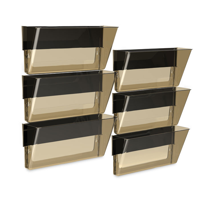 Unbreakable Magnetic Wall File, Legal/Letter Size, 16" x 4" x 7", Smoke - Image 2