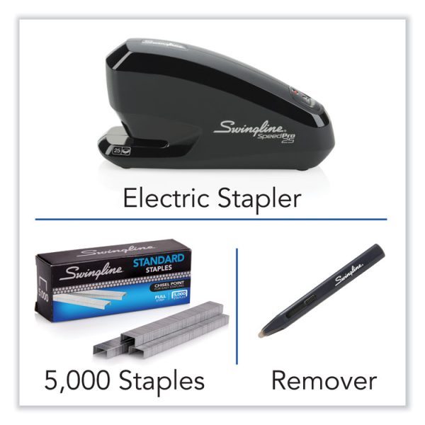 Speed Pro 25 Electric Staplers Value Pack , 25-Sheet Capacity, Black - Image 4