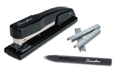 Commercial Desk Stapler Value Pack, 20-Sheet Capacity, Black