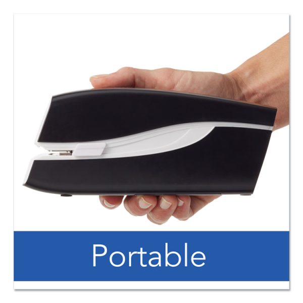 Portable Electric Stapler, 20-Sheet Capacity, Black - Image 4