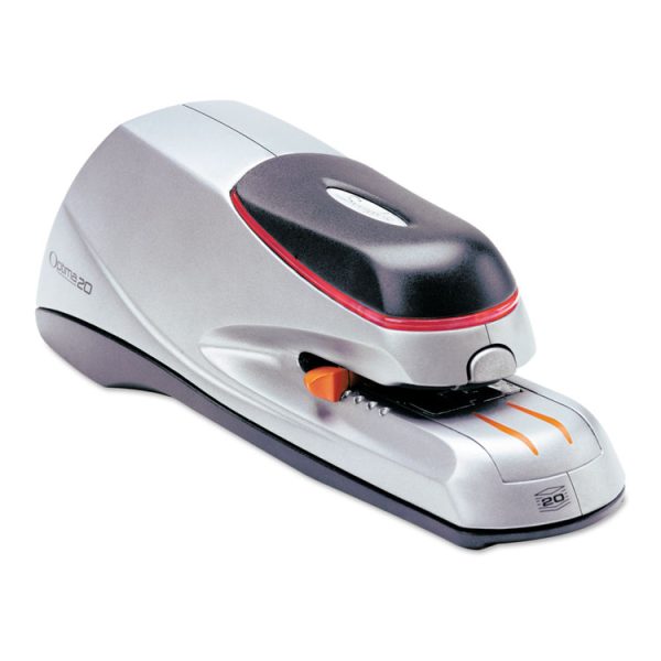 Optima 20 Electric Stapler, 20-Sheet Capacity, Silver - Image 2