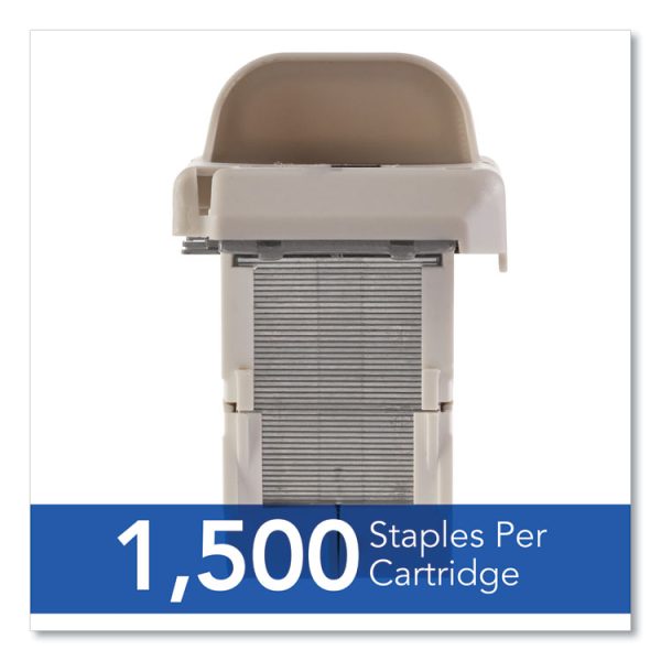 Desktop Electric Stapler Cartridge, 0.25" Leg, 0.5" Crown, Steel, 1,500/cartridge, 2 Cartridges/box, 3000/box - Image 5