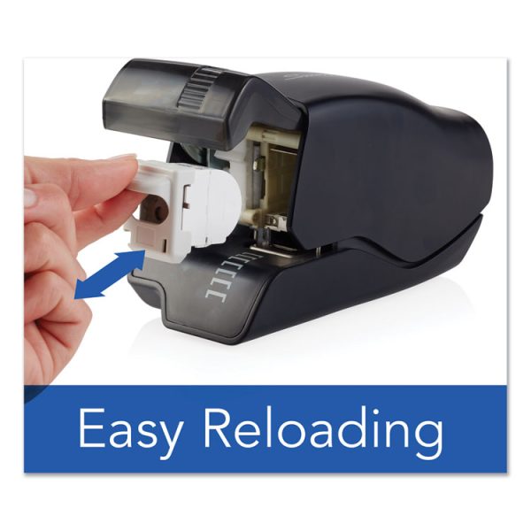 Desktop Cartridge Electric Stapler With Led Guide, 25-Sheet Capacity, Black - Image 5