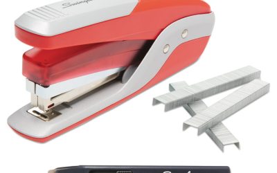 Quick Touch Stapler Value Pack, 28-Sheet Capacity, Red/silver