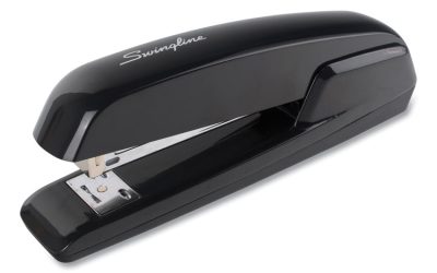 Durable Full Strip Desk Stapler, 25-Sheet Capacity, Black