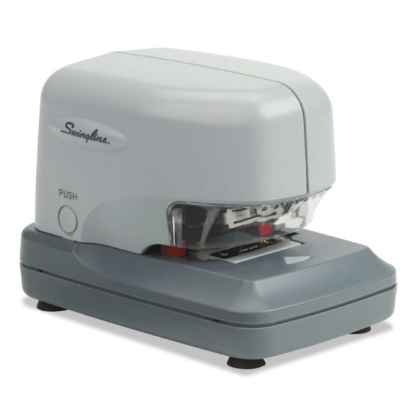 High-Volume Electric Stapler, 30-Sheet Capacity, Gray - Image 2