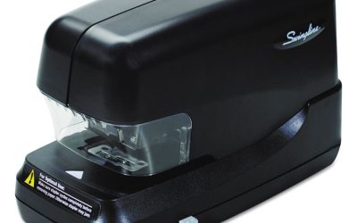 High-Capacity Flat Clinch Electric Stapler, 70-Sheet Capacity, Black