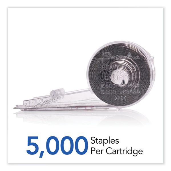 Cartridge Staples, 0.38" Leg, 0.5" Crown, Steel, 5,000/box - Image 5