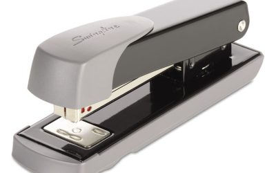 Compact Commercial Stapler, 20-Sheet Capacity, Black
