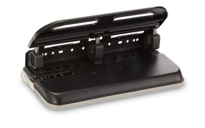 24-Sheet Easy Touch Two- To Seven-Hole Precision-Pin Punch, 9/32″ Holes, Black