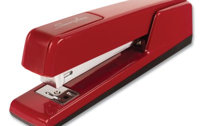 747 Classic Full Strip Stapler, 30-Sheet Capacity, Lipstick Red