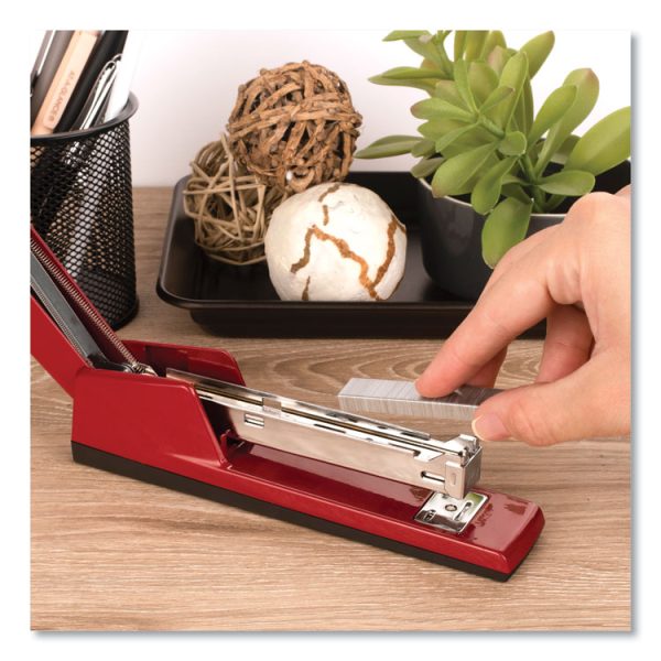 747 Classic Full Strip Stapler, 30-Sheet Capacity, Lipstick Red - Image 8