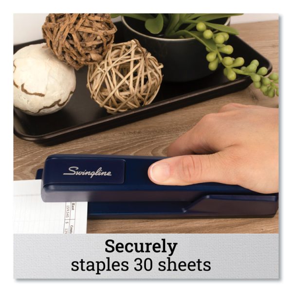 747 Classic Full Strip Stapler, 30-Sheet Capacity, Royal Blue - Image 2