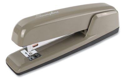 747 Business Full Strip Desk Stapler, 30-Sheet Capacity, Steel Gray