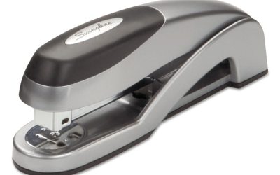 Optima Full Strip Desk Stapler, 25-Sheet Capacity, Silver