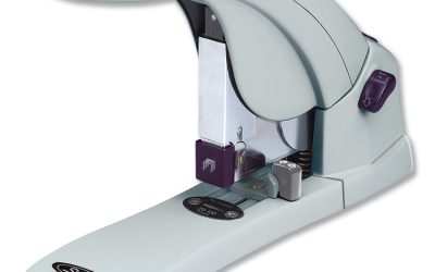 Lighttouch Heavy-Duty Stapler, 120-Sheet Capacity, Gray