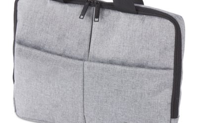 Sterling Slim Briefcase, Fits Devices Up to 14.1″, Polyester, 1.75 x 1.75 x 10.25, Gray