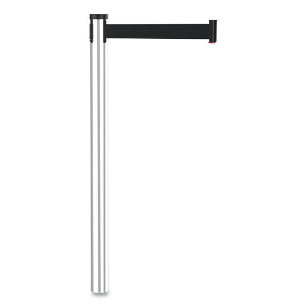 Adjusta-Tape Crowd Control Stanchion Posts Only, Polished Aluminum, 40" High, Silver, 2/Box - Image 4
