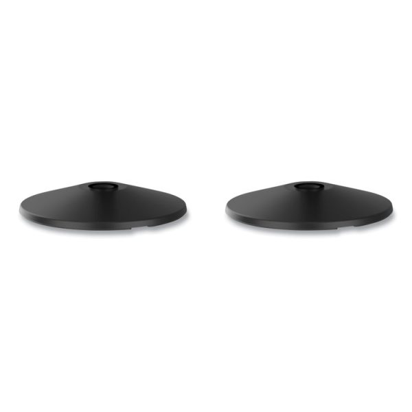 Adjusta-Tape Crowd Control Base Only, Steel, 14" Deep, Black, 2/box